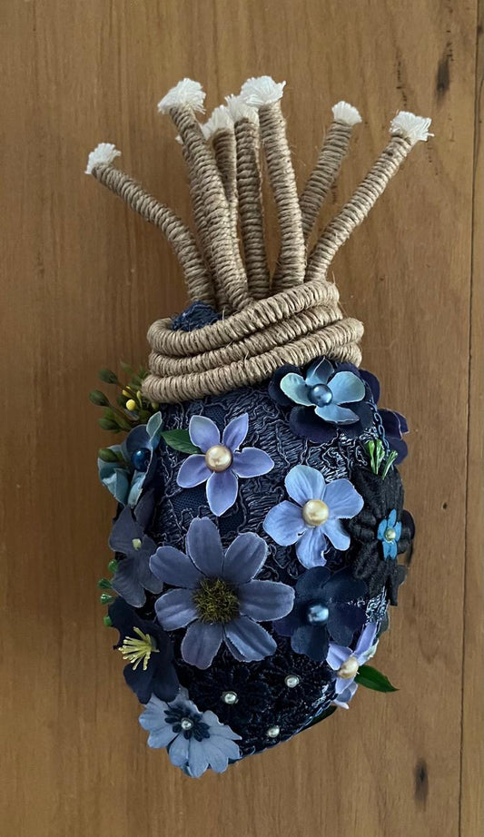 Coração 8 - T01, 008 - Coração Azul Padrão M