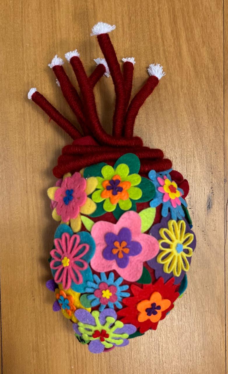 Coração 16 - T01, 016 - Coração Feltro