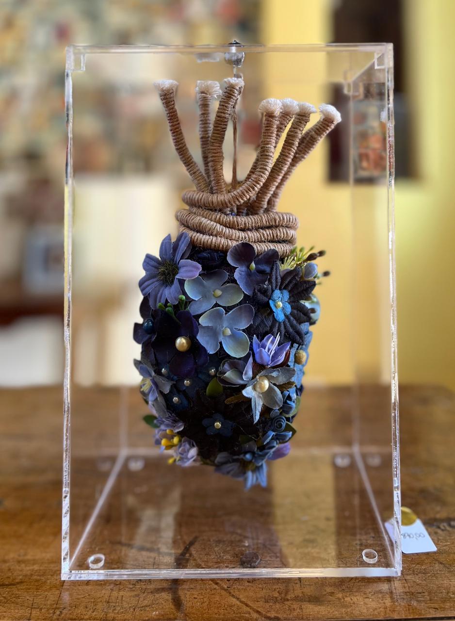 Coração 8 - T01, 008 - Coração Azul Padrão M