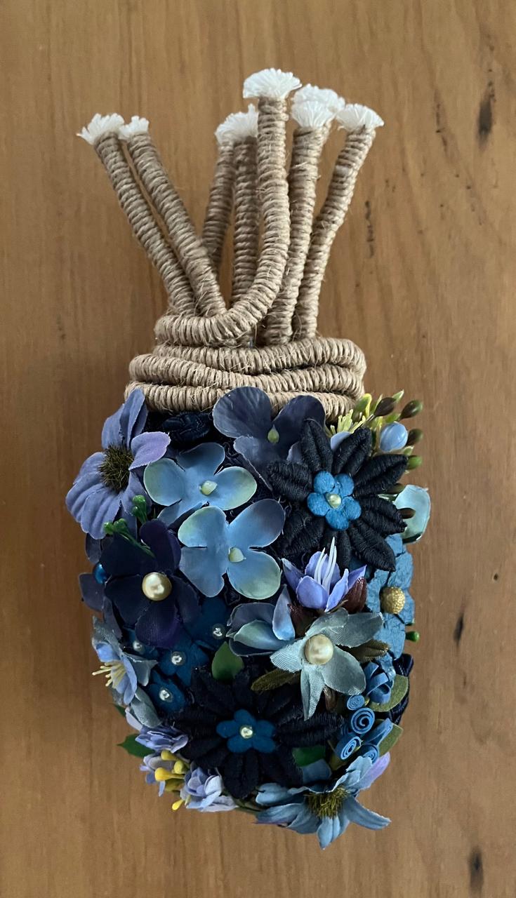 Coração 8 - T01, 008 - Coração Azul Padrão M