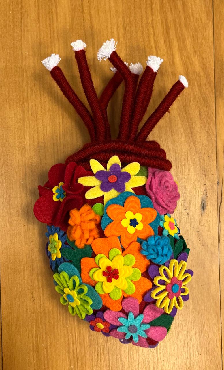 Coração 16 - T01, 016 - Coração Feltro